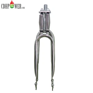 CDHPOWER 1 inch Threaded Bicycle Suspension Fork 26" Dual Springer Bike Fork - Picture 1 of 36