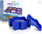 6 plateaux de tri puzzle reliables pour ensembles de 1000 pièces, empilables