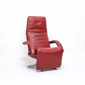 Jori Yoga 7360 Sessel MO - ME Relaxsessel Fernsehsessel Leder Rot bequem - Bild 1 von 8