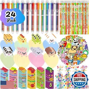 Thesixowls Stationery Party Favors, 24Pack School Stationery Set with 6-in-1 - Picture 1 of 5
