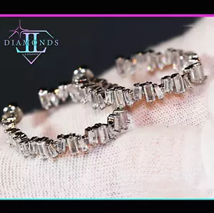 Diamant Creolen, Baguette Diamant Creolen, Baguette Creolen - Bild 1 von 7