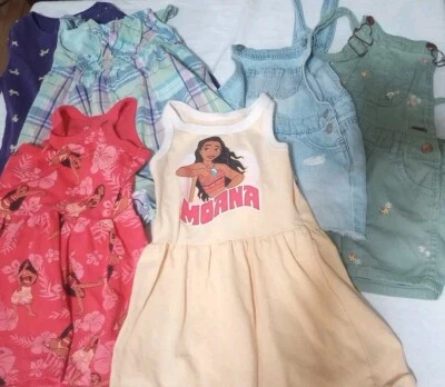  Vestidos Disney e shorts Bob 4T meninas várias marcas multicoloridas Muana   - Imagem 1 de 4