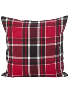20" quadratisch rot kariert SARO Lifestyle - Bild 1 von 4