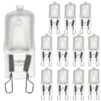12Pack Single Ended T3.5 Bulb, G9 Wire Style Frosted Glass, 3200K, 60W, 720LM - Image 1 of 4