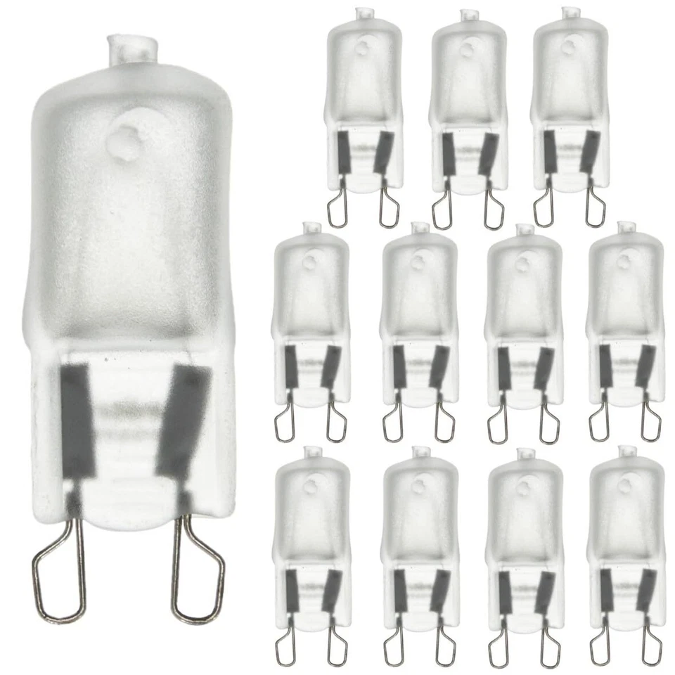 12Pack Single Ended T3.5 Bulb, G9 Wire Style Frosted Glass, 3200K, 60W, 720LM - Image 1 of 4