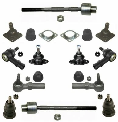 12 Novo Kit de Suspensão Para Pontac Fiero Buick Opel Juntas Esferográficas Extremidades de Vara de Amarrar - Imagem 1 de 4