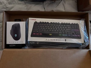 Alienware Dell Gaming Keyboard & Mouse Bundle AW420K & AW620M DSOTM NEW Sealed - Picture 1 of 1