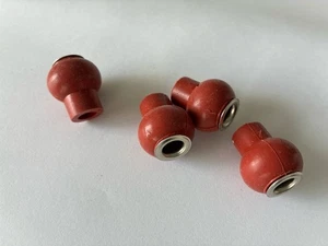 Thorens TD124 TD135 TD121 TD224 dampers mushrooms red, set of 4 - Picture 1 of 2