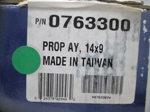 EVINRUDE JOHNSON OMC BRP PROPELLER 14 X 9 PN 0763300 - Picture 1 of 2