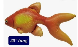Jet Creations Pesce Rosso Gonfiabile 20" Grande Pesce Piscina Party Prop Nuovo con scatola - Foto 1 di 4