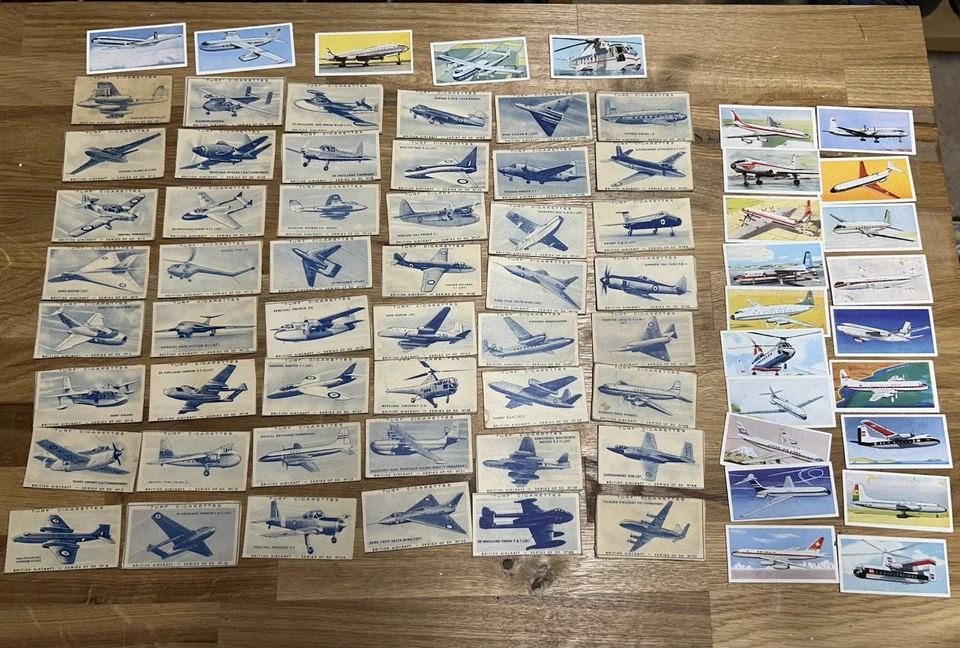 Turf Cigarette Cards British Aircraft Full set 50 cards + Lyon’s Tea Aircraft  - Image 1 of 1