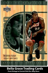 2001-02 Upper Deck Hardcourt #78 Desmond Mason Seattle SuperSonics NBA - Picture 1 of 2