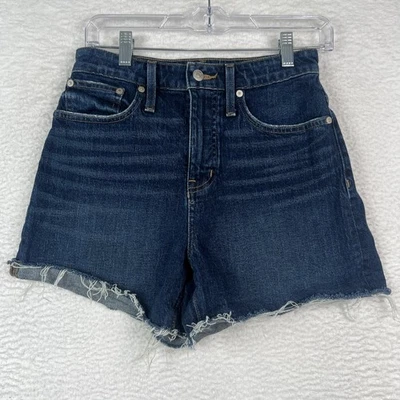 Pantalones Cortos Madewell Curvy High-Rise Demin Jean Corte 4” Entrepierna Para Mujer Talla 26 Foto 1 de 4