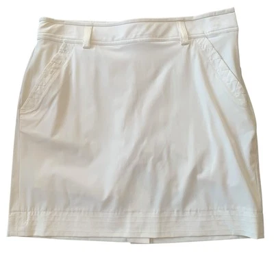 Теннисная юбка Polo Golf Ralph Lauren размер 8 прикрепленные кремом шорты боковые карманы на молнии - Изображение 1 из 4