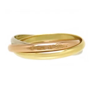 Cartier Trinity Ring XS #50 750 (K18YGK18WGK18PG) Damen 【J】 - Bild 1 von 4