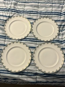 Royal Doulton Marlborough Light Blue Pattern Set of 4 Dinner Plates 10 5/8" Lot - Picture 1 of 7
