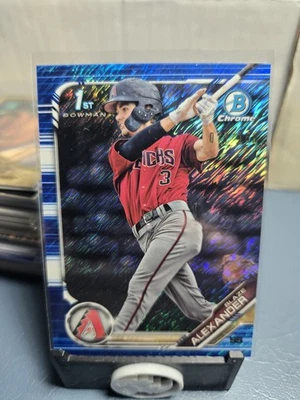 2019 Bowman - Chrome Prospects Blaze Alexander Blue Shimmer /150 (RC) Dbacks - Image 1 of 3