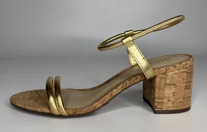 SCHUTZ Gimenez Sandalen 60 mm Metallic Blockabsatz Größe 8 - Bild 1 von 9