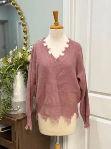 Womens La Miel Fringe Sweater Size S/M - Picture 1 of 1