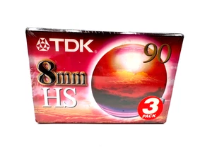 TDK 8mm HS 90 - 3er Pack - Video Cassette - Neu & OVP - Bild 1 von 2