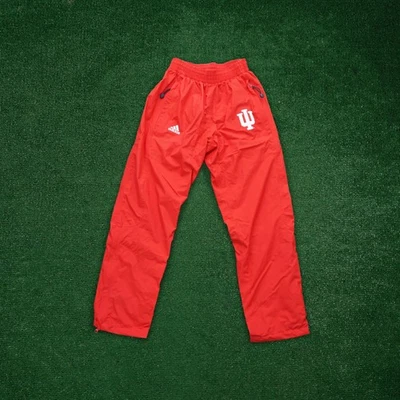 Indiana Hoosiers NCAA Adidas Men's Gore-Tex (Red) Rain Pants - Image 1 of 4