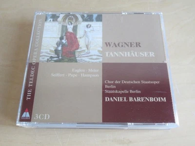 Wagner-Tannhäuser-Eaglen, Meier, Seiffert, Pape, Hampson-Barenboim-3er Teldec CD - Bild 1 von 4