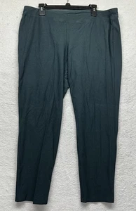 Eileen Fisher Damen Größe XL grün Viskose schmal zulaufendes Bein elastischer Bund Hose (T9) - Bild 1 von 5