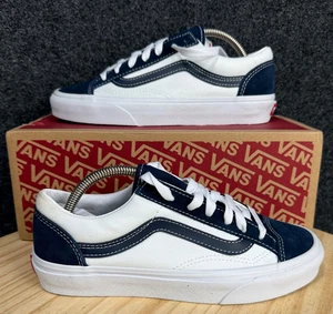 Vans Off The Wall Unisex M-5.5/ W-7 White/Navy Style 36 NIB - Picture 1 of 10