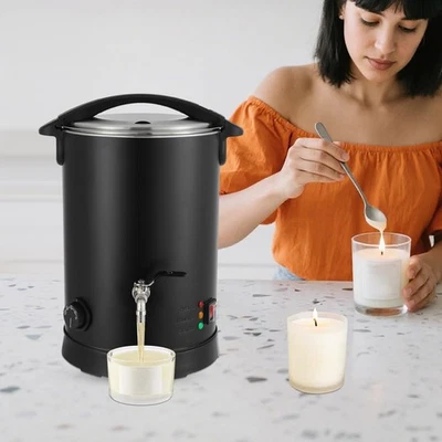 Fundidor de cera 10L 1100W calefacción eléctrica cera fundido horno jabón fabricación de velas Foto 1 de 4