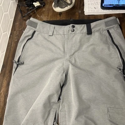 Oneill 雪地裤女式中号灰色滑雪滑雪板合身常规  — 第 1/4 张图片