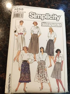 Gonna Misses Simplicity 9258 taglia 14 16 18 in due lunghezze modello da cucire non tagliata - Foto 1 di 2