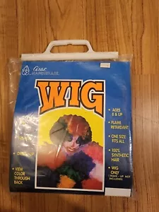 Cesar Masquerade Wig Clown Curly Black Vintage Dress Up Costume One Size - Picture 1 of 2
