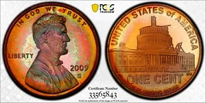 Stunningly Toned 2009-S Lincoln Cent - Professional - PCGS PR67RB - Picture 1 of 1