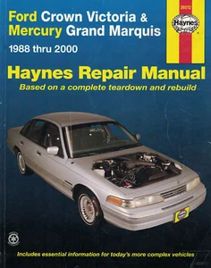 Haynes Manual: Ford Crown Vic & Mercury Grand Marquis 1988-00 Price Reduced! - Picture 1 of 1