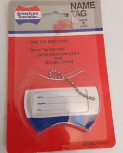 Vtg American Tourister NIP Name Tag - Picture 1 of 2