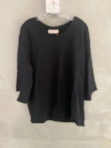 Not So Mumsy womens top Black Sz L Bnwt H23 - Picture 1 of 5