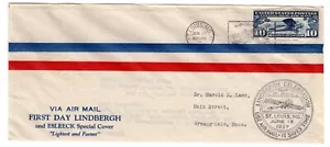 C10 Lindbergh Spirit of St Louis 1927 FDC - 1st Esleeck St Louis MO - Picture 1 of 2