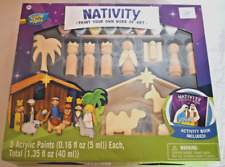 MasterPieces Nativity Scene Includes 8 Acrylic Paints & Activity Book