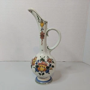 Royal Goedewaagen Holland Ceramic Jug Vase Pitcher Floral Delfts 1915/23 A.V.P. - Picture 1 of 15