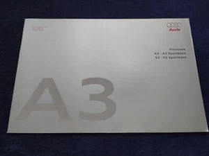 AUDI A3 S3 Sportback Preisliste 3.2009 - Picture 1 of 1