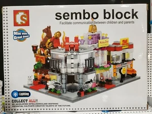 Sembo City Street Wedding Dress Shop Honoa DHL Circus Blocks Building Toy 4Pcs - Picture 1 of 5