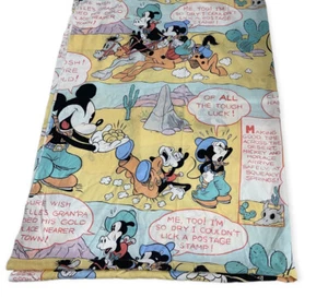 Vintage Mickey & Horace on Gold Jagd Expedition zwei Größen Bettlaken - Bild 1 von 4