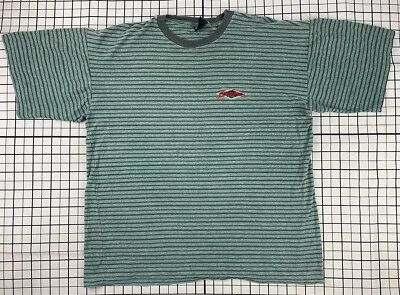 vintage 90s HEADWORX  AUSTRALIA STRIPED t shirt SURF SKATE BEACH RARE stripes - Image 1 of 4