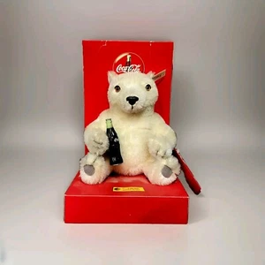 Steiff, Limited Edition, Coca-Cola Bear, #00031, Collectable, w/bottle RARE Cond - Picture 1 of 4