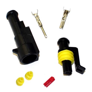 Connecteur voiture - AMP Tyco Superseal 1.5 Kit 1-pin (SET) bouchon moto fcc kfz - Imagen 1 de 3
