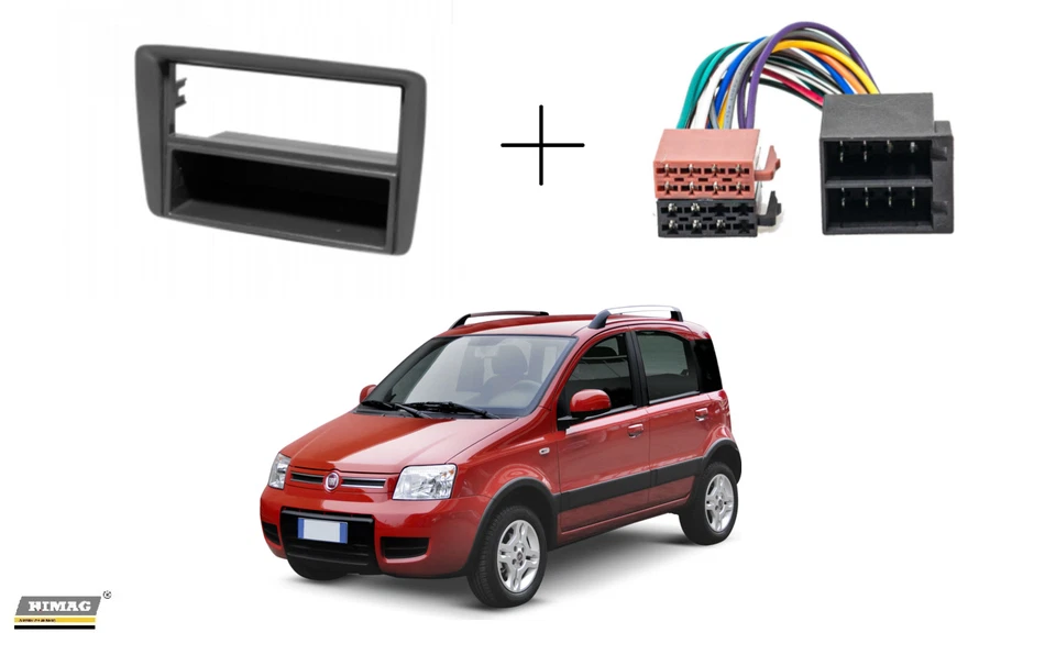 Panel Montaje Autorradio 2ISO 2din Fiat Panda 2 Serie 169 (2003 2012)