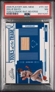 2005 Playoff Willie Mays GAME USED BAT PSA 7 Mets - Picture 1 of 2