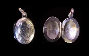 Hermoso colgante medallón de plata de ley - Imagen 1 de 2