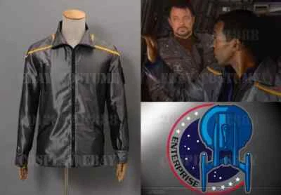 LO ÚLTIMO Star Trek Enterprise Equipo Visitante Chaqueta Disfraz Rojo Dorado Azul Disfraz Foto 1 de 4