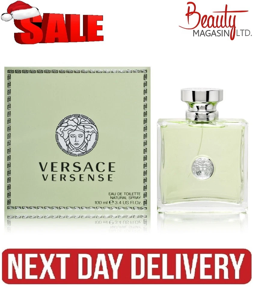 Versace Versense Eau de Toilette 100ml Spray NEW - FREE NEXT DAY DELIVERY
